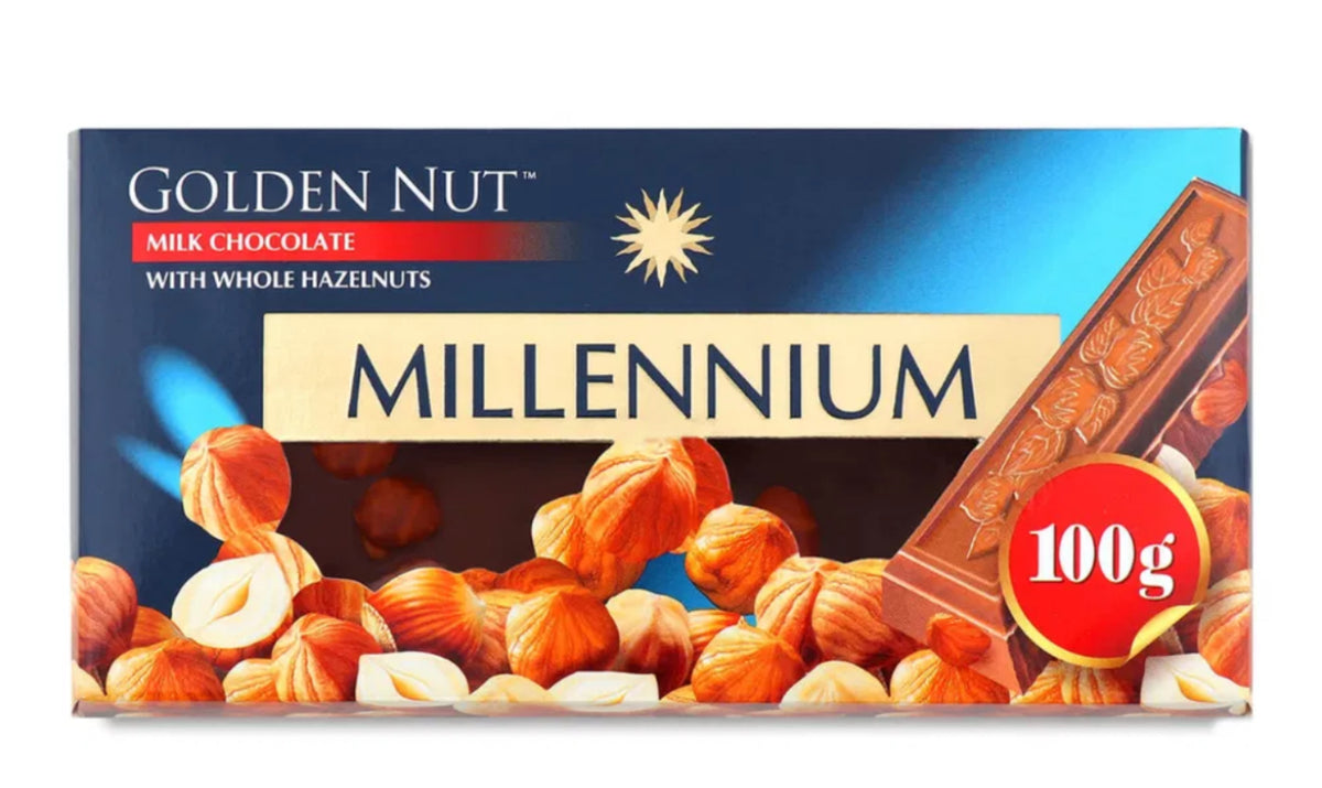 Millennium Sütlü Çikolata Bütün Fındıklı