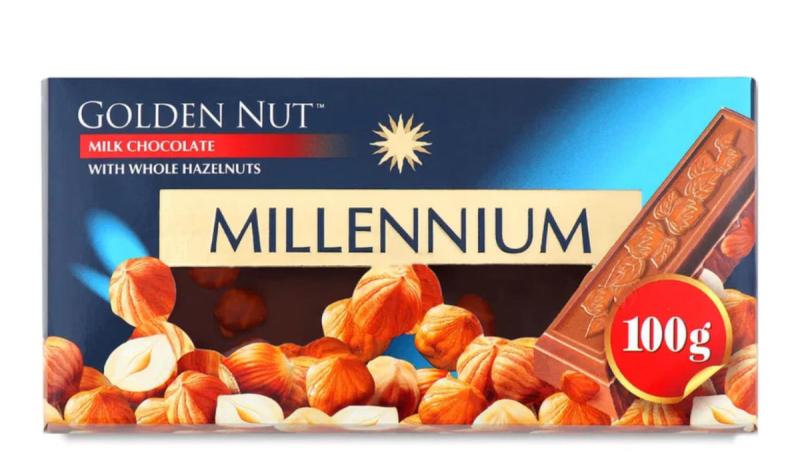 Millennium Sütlü Çikolata Bütün Fındıklı